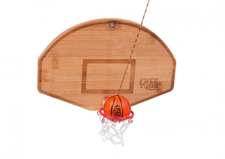 Basketball and Hoop Free Toss Hook and Ring Game