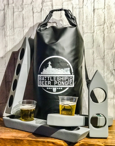Beer Pong Battleship - Floating Battleship beer pong for the pool or lake