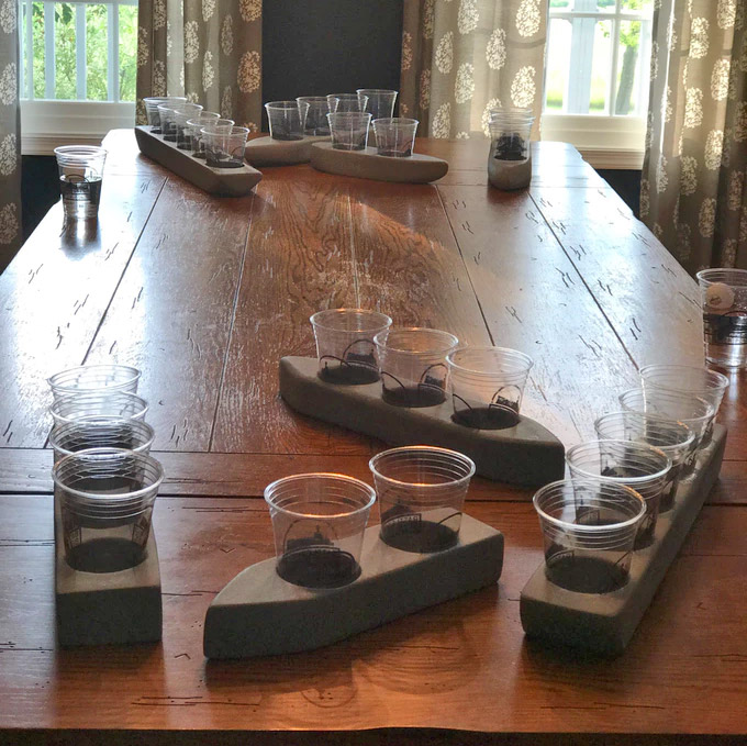 Beer Pong Battleship - Floating Battleship beer pong for the pool or lake