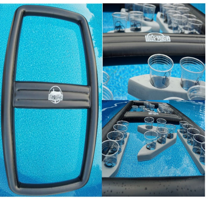 Beer Pong Battleship - Floating Battleship beer pong for the pool or lake