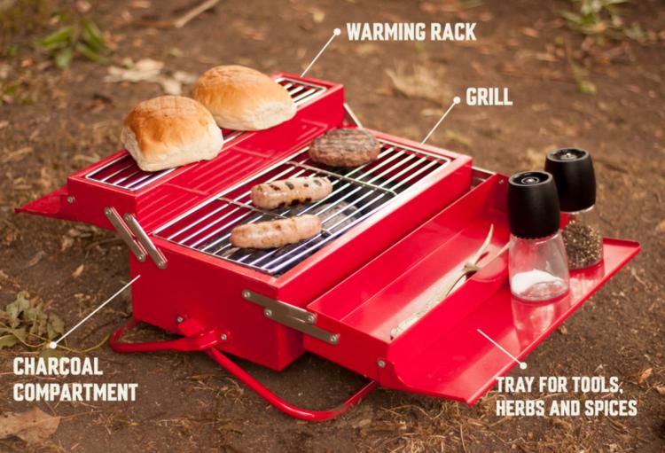 BBQ Toolbox - Mobile Travel Grill Looks Like a Toolbox