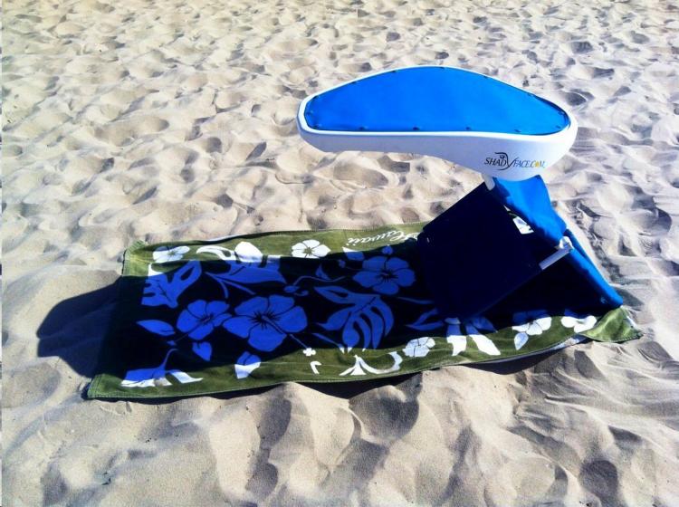 Beachgoer's Reading Room - ShadyFace Sunshade - Shaded reading area for the beach
