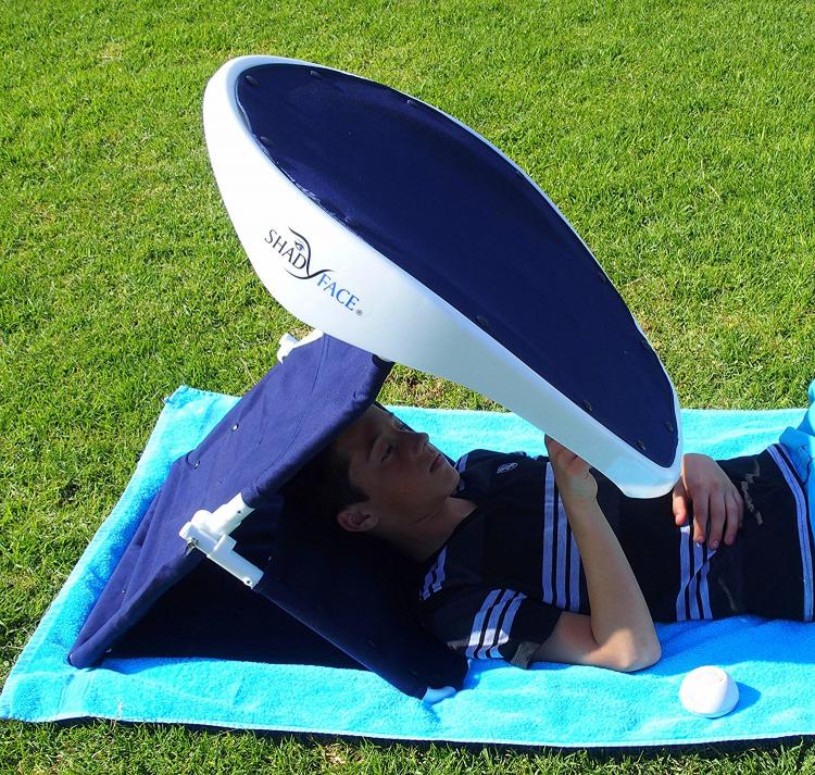 Beachgoer's Reading Room - ShadyFace Sunshade - Shaded reading area for the beach