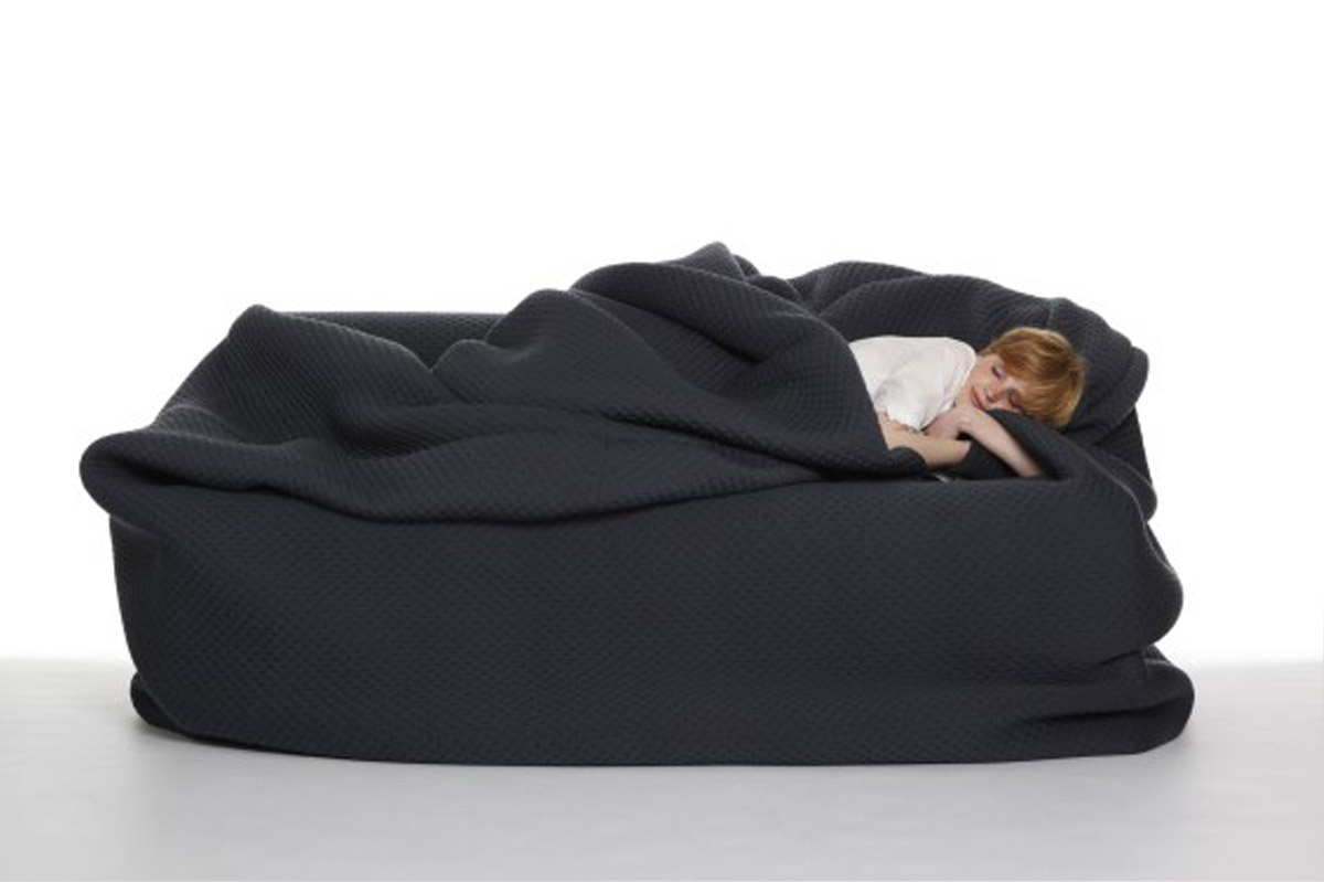 Bean Bag Bed With Built-in Blanket and Pillow