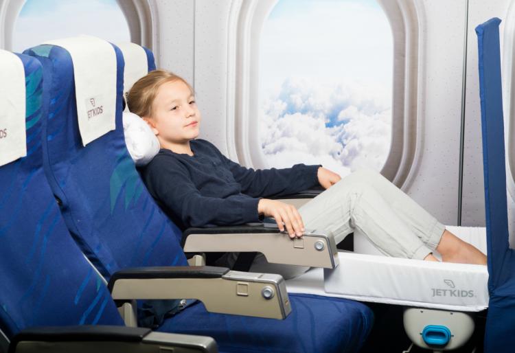BedBox Rideable Child Luggage - Kids Carry-on acts as plane seat bed