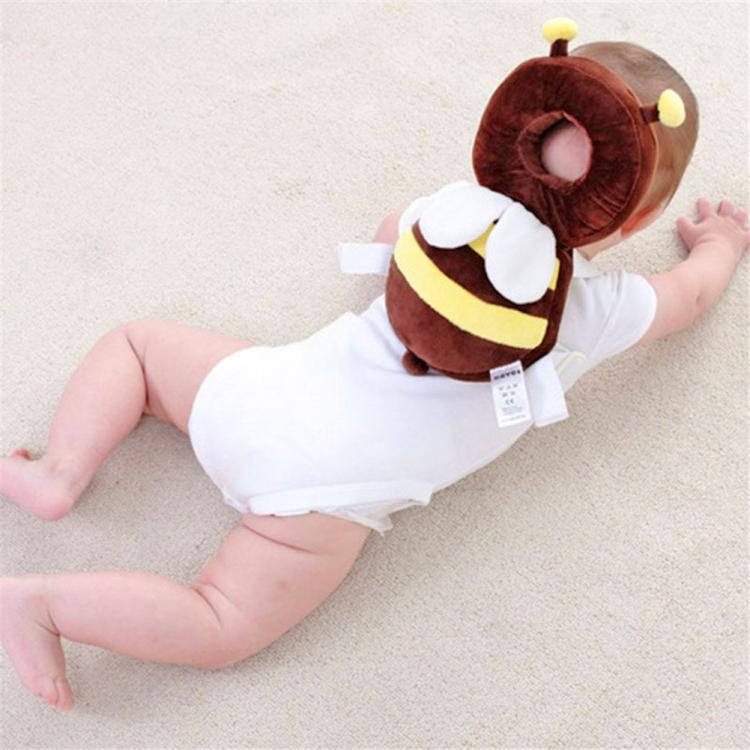 Bee Shaped Baby Head Protector backpack - animal shaped flat head shaper pillow