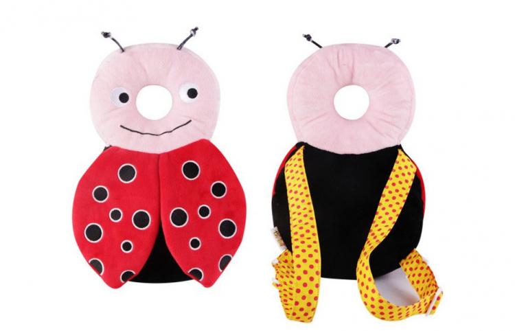 Bug Shaped Baby Head Protector backpack - animal shaped flat head shaper pillow