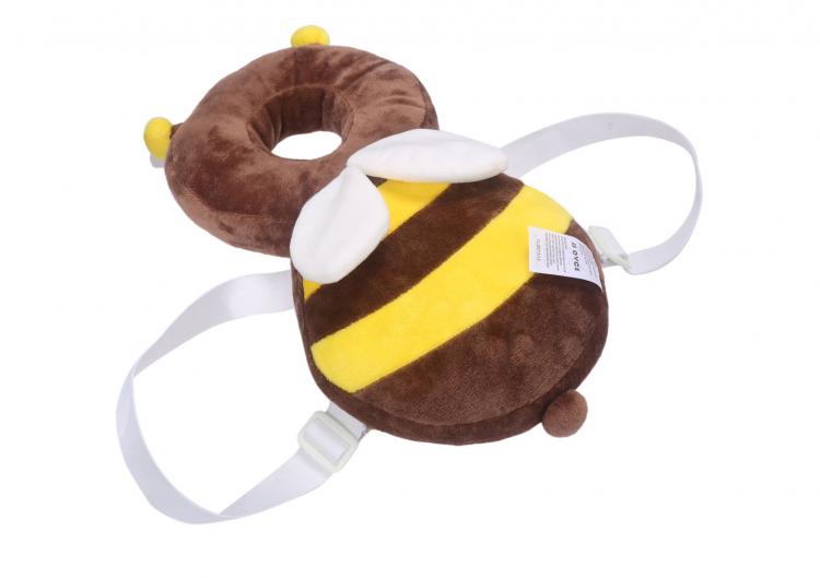 Bee Shaped Baby Head Protector backpack - animal shaped flat head shaper pillow