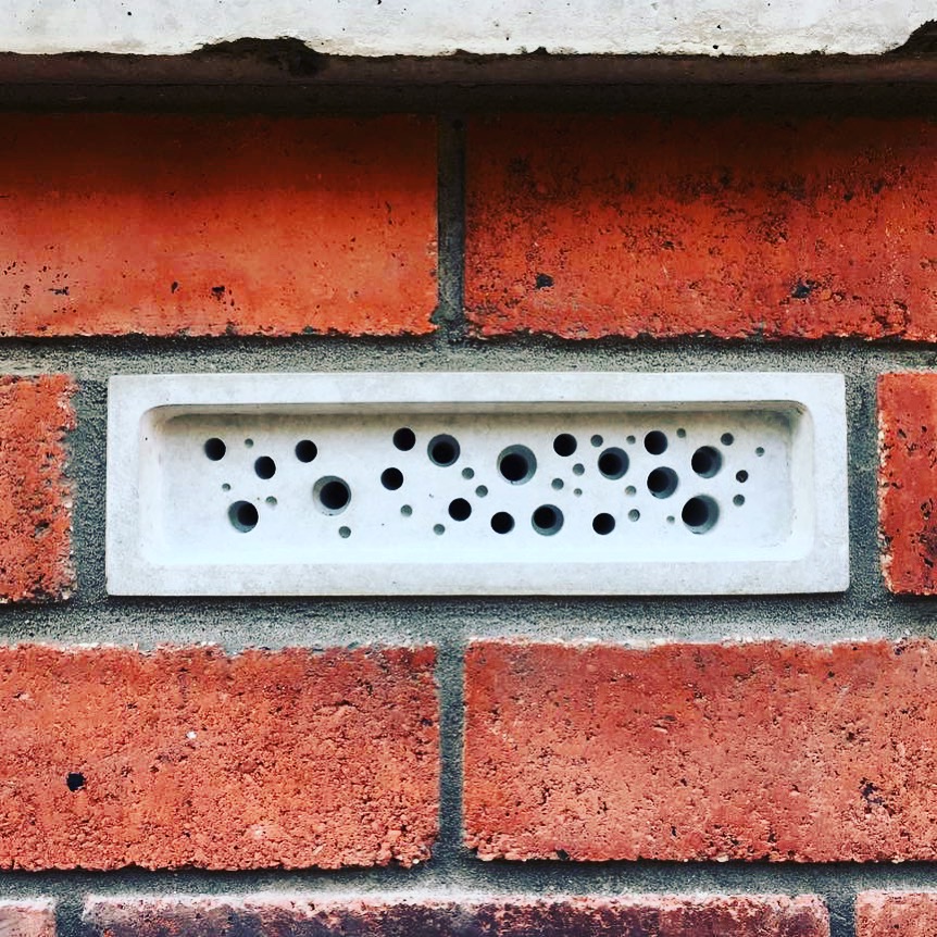 Bee bricks home for bees to live safely