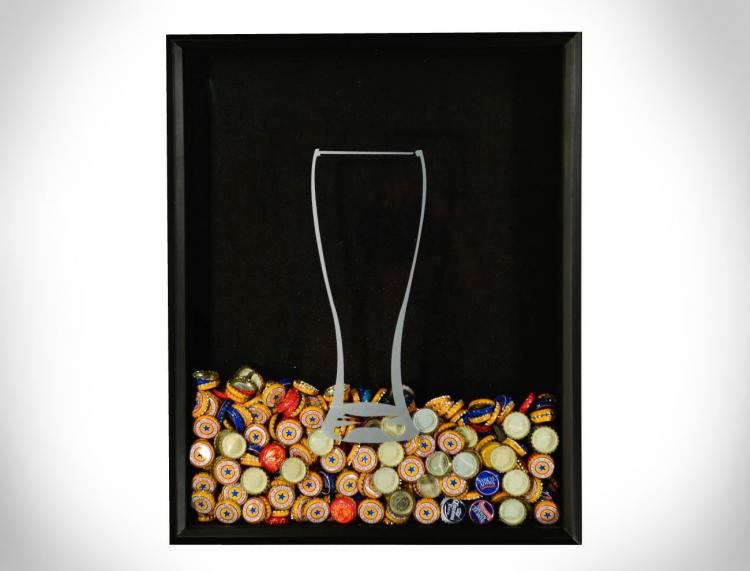 Beer Cap Collector Shadow Box