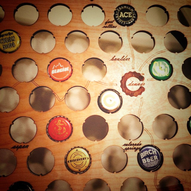 United States Beer Cap Maps - State Shaped wooden beer cap maps for collecting beer caps