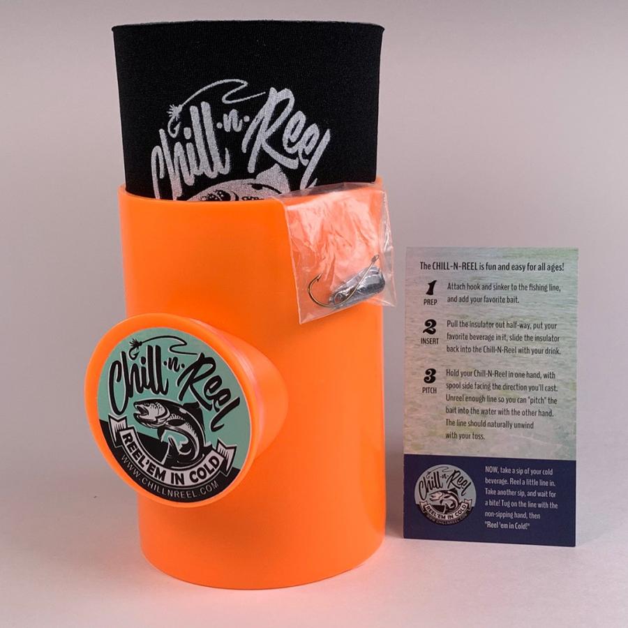 Chill N Reel Beer Koozie Fishing Reel