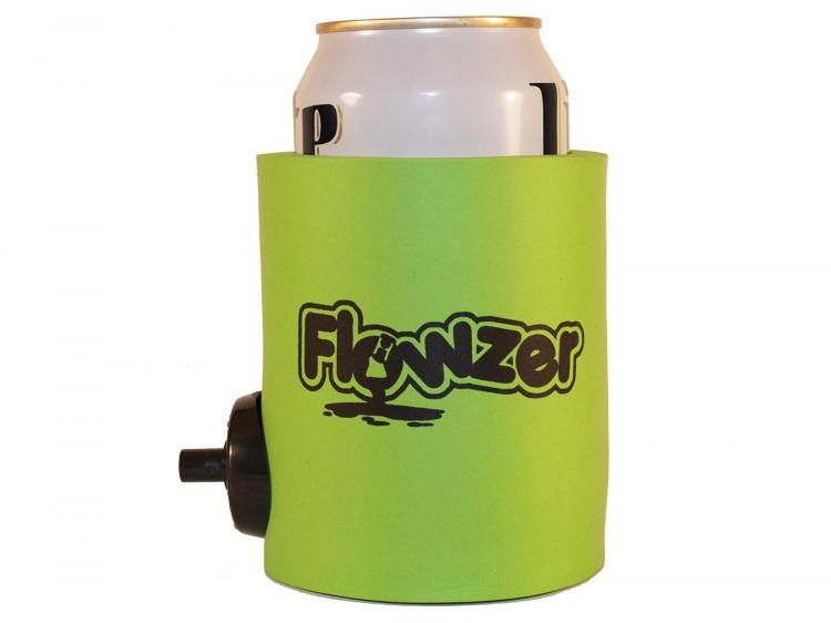 Shotgun Beer Koozie with shotgun button