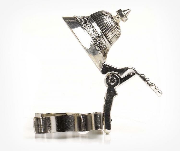 Mini Pewter Stein Beer Bottle Attachment