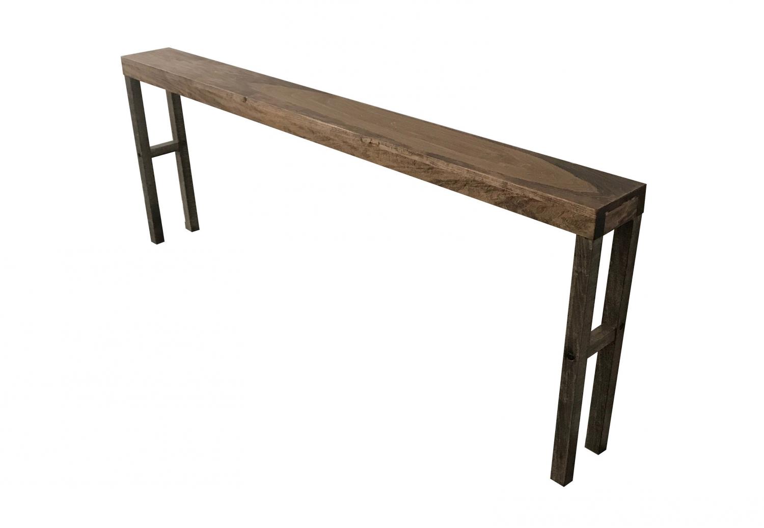 Behind The Couch Tables With Integrated Outlets - Powered console table with USB ports for charging phone