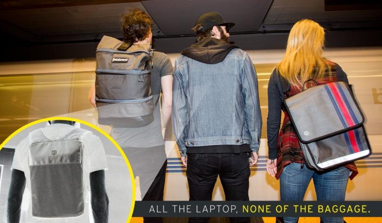 Betabrand - Ultra-slim laptop bag - hides under jacket