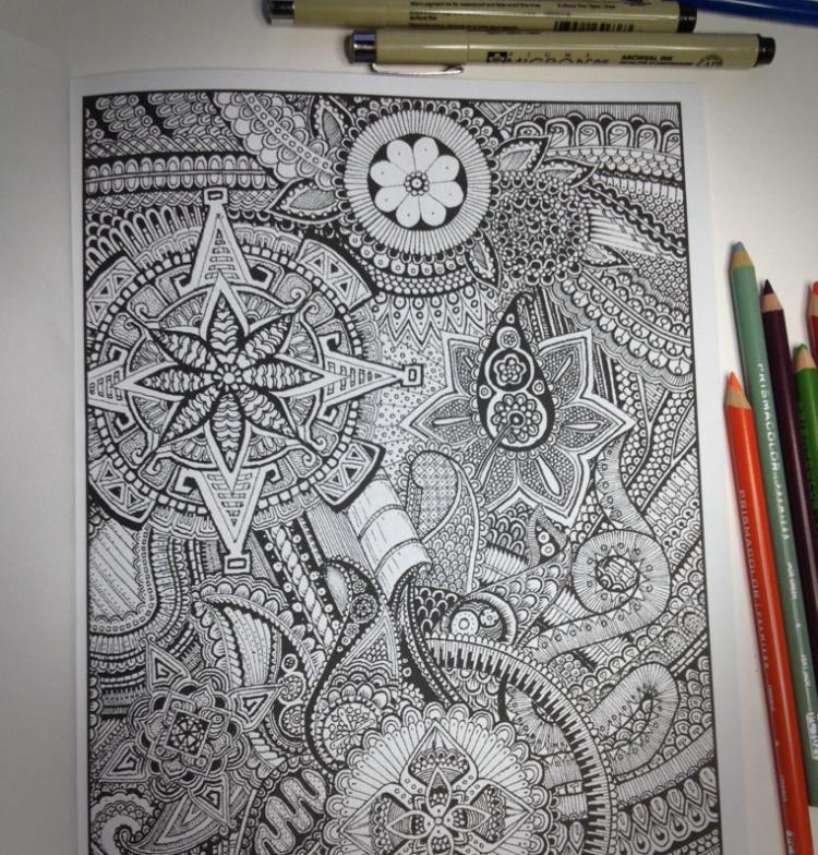 Between The Lines: An Impossible Coloring Book