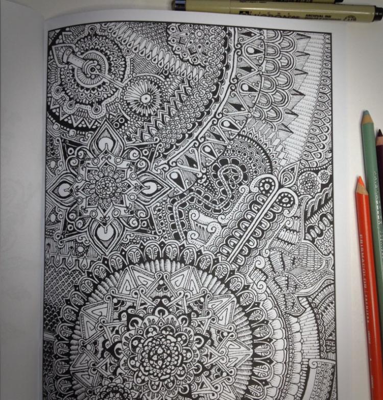 Between The Lines: An Impossible Coloring Book
