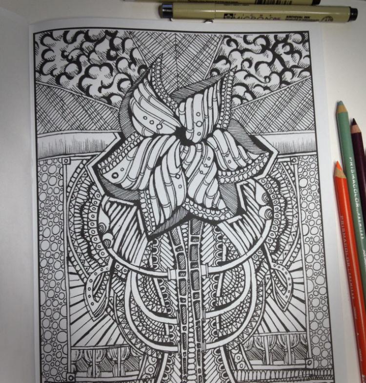 Between The Lines: An Impossible Coloring Book