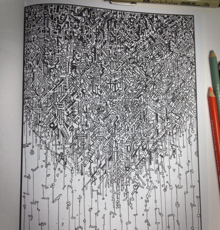 Between The Lines: An Impossible Coloring Book