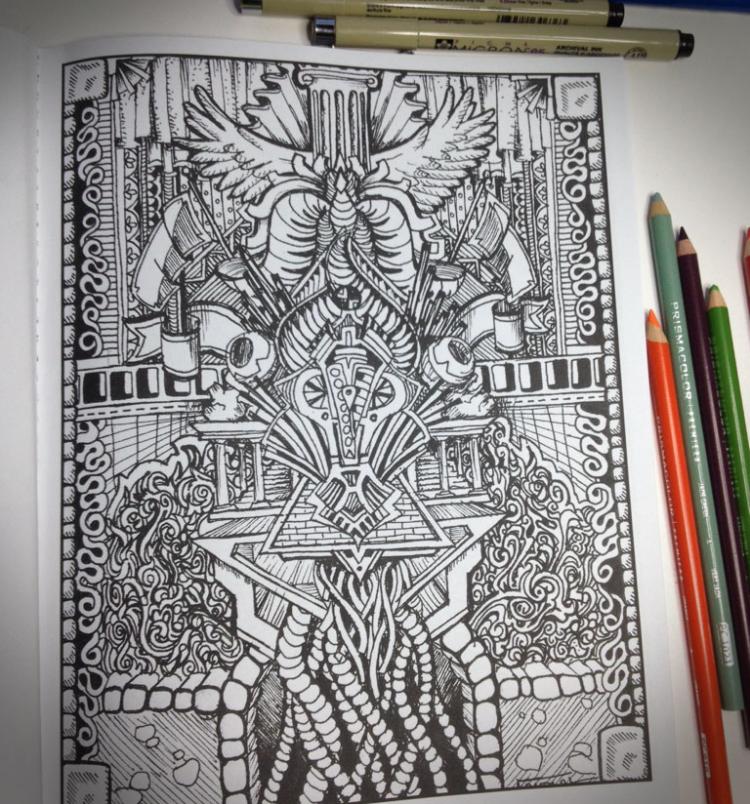 Between The Lines: An Impossible Coloring Book