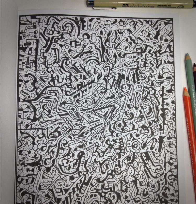 Between The Lines: An Impossible Coloring Book