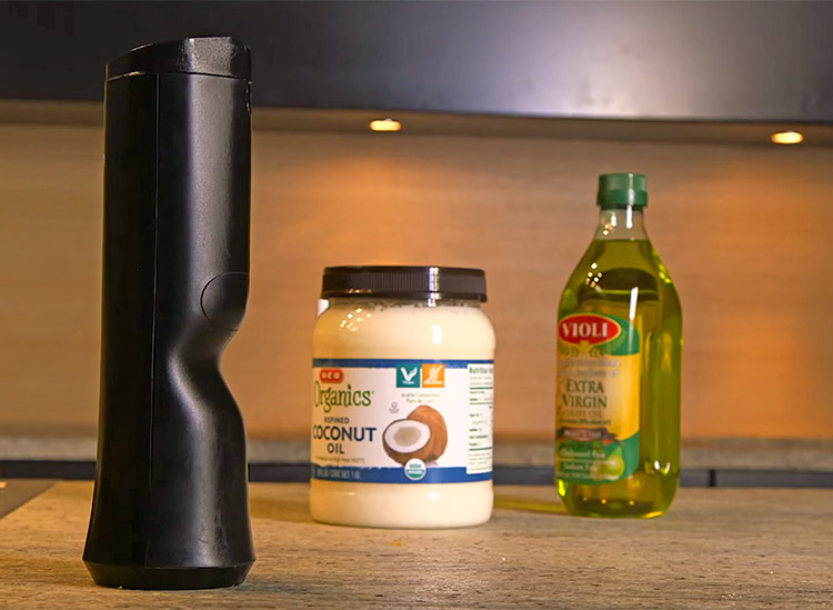 Biem Butter Spray Canister - Butter Sprayer Melts brick of butter for spraying - Shark Tank Butter Gadget