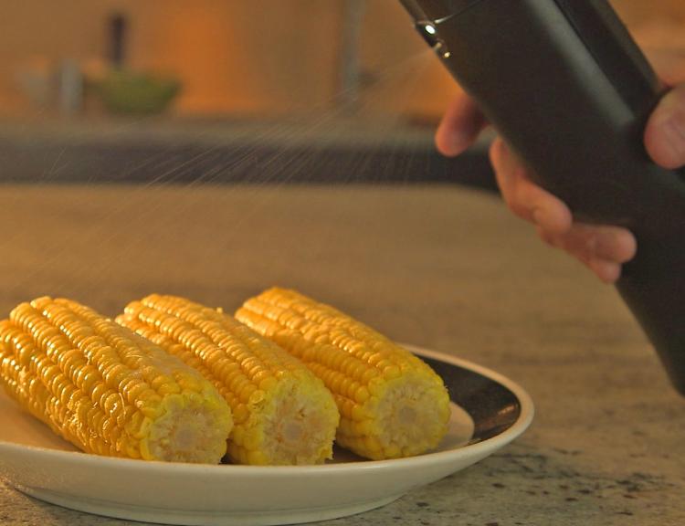 Biem Butter Spray Canister - Butter Sprayer Melts brick of butter for spraying - Shark Tank Butter Gadget