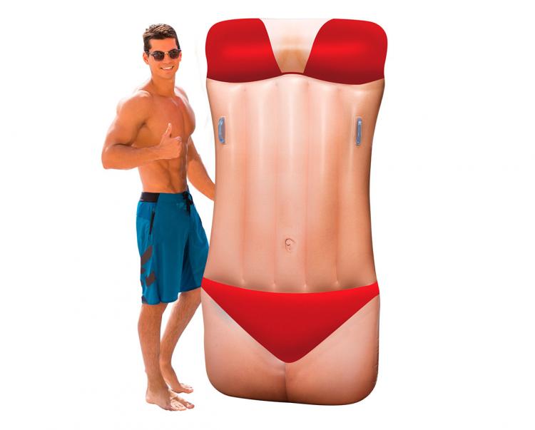 Bikini Babe Pool Float - Giant girl in bikini torso pool float