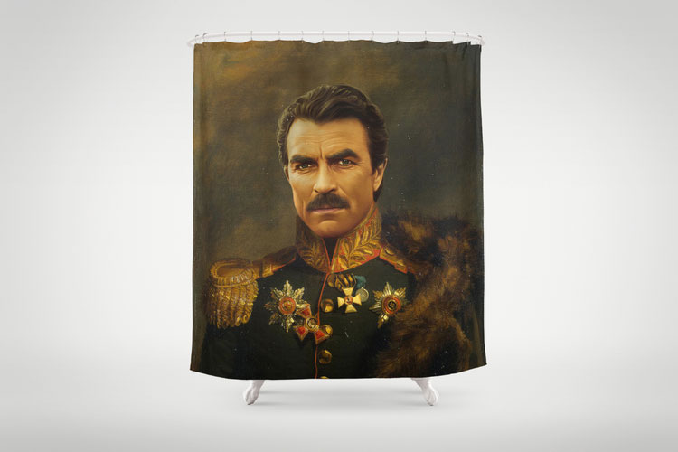 Tom Selleck Shower Curtain