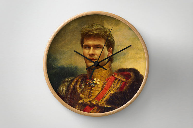 Patrick Swayze Wall Clock