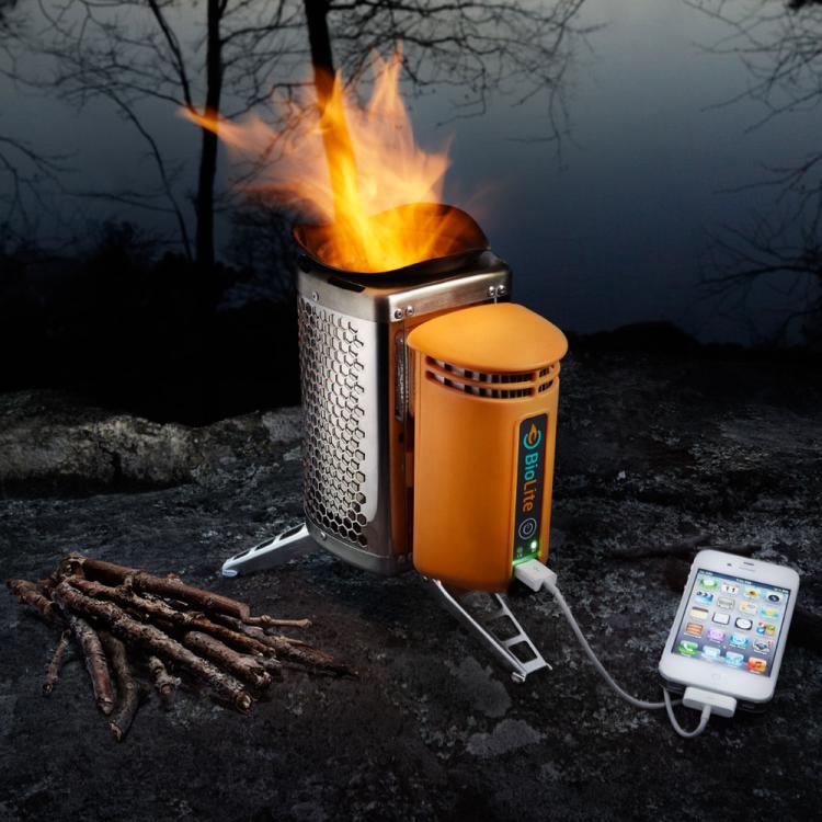 Biolite Wood Burning Camping Stove Charges Your Phone - Phone Charging Campstove