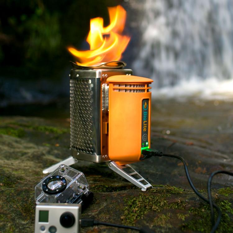 Biolite Wood Burning Camping Stove Charges Your Phone - Phone Charging Campstove