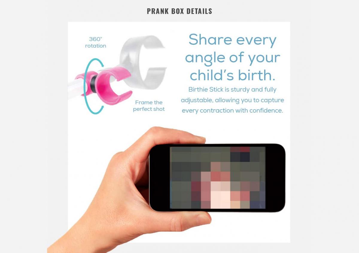 Birthie Stick Giving birth selfie stick let mount