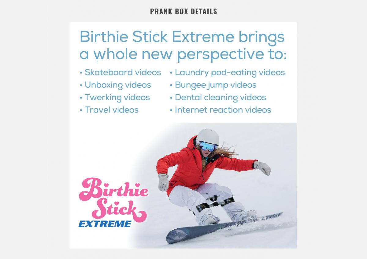 Birthie Stick Giving birth selfie stick let mount