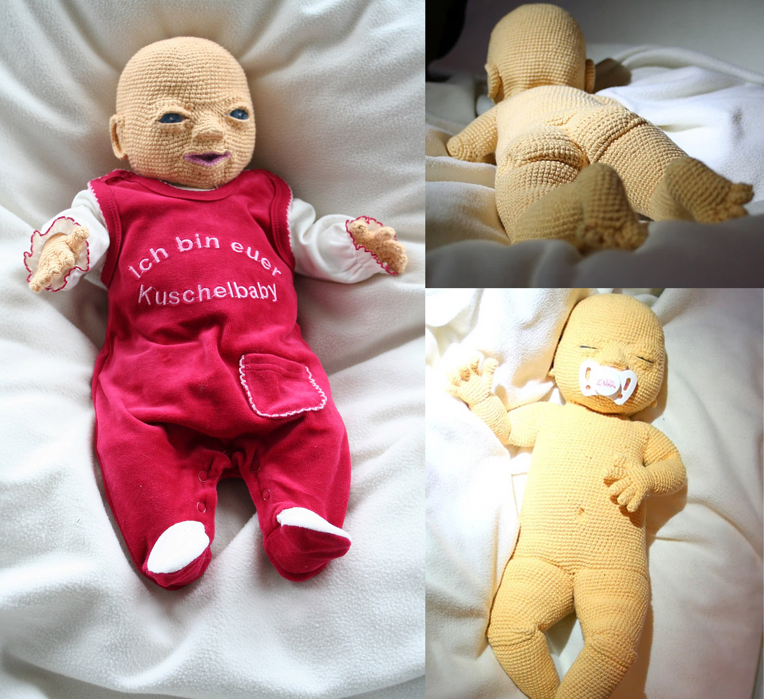 Creepy Realistic Crochet Baby Doll
