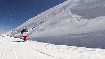 Black Ice Snow Scooter - GIF