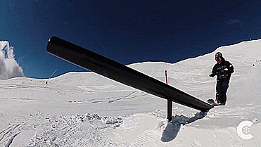 Black Ice Snow Scooter - GIF