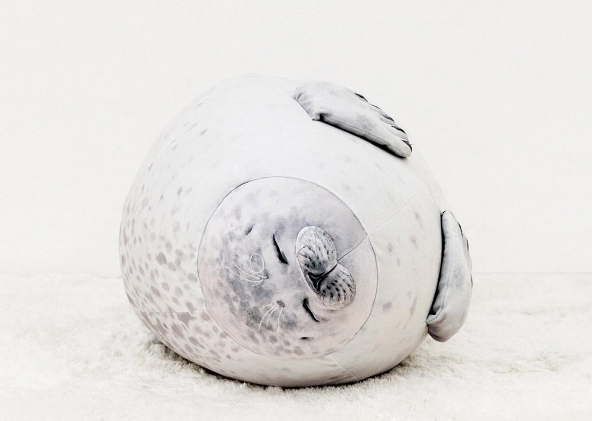 Chonky Seal Pillow - Realistic seal pillow cushion