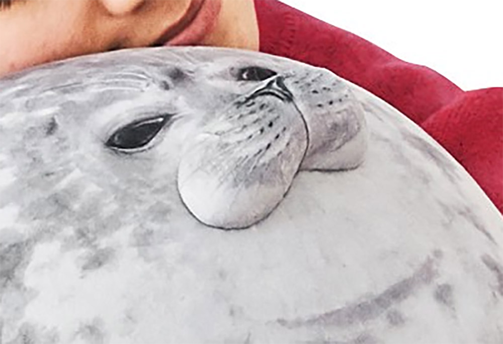 Chonky Seal Pillow - Realistic seal pillow cushion