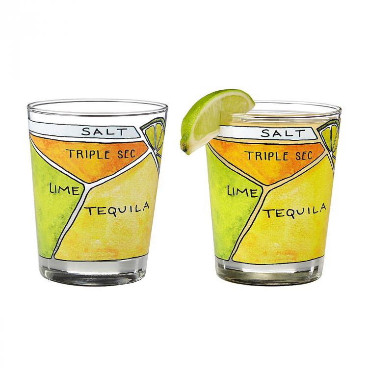 Margarita Ingredients Diagram Glasses