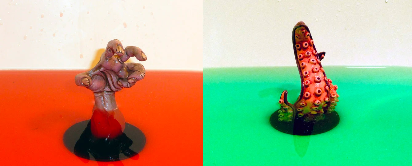 Zombie arm bathtub drain stopper - Giant squid (Cthulhu) bathtub drain stopper