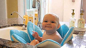 Blooming Bath - Flower Shaped Baby Support For Sink and Tub Baths - Cuddly and soft baby bath
