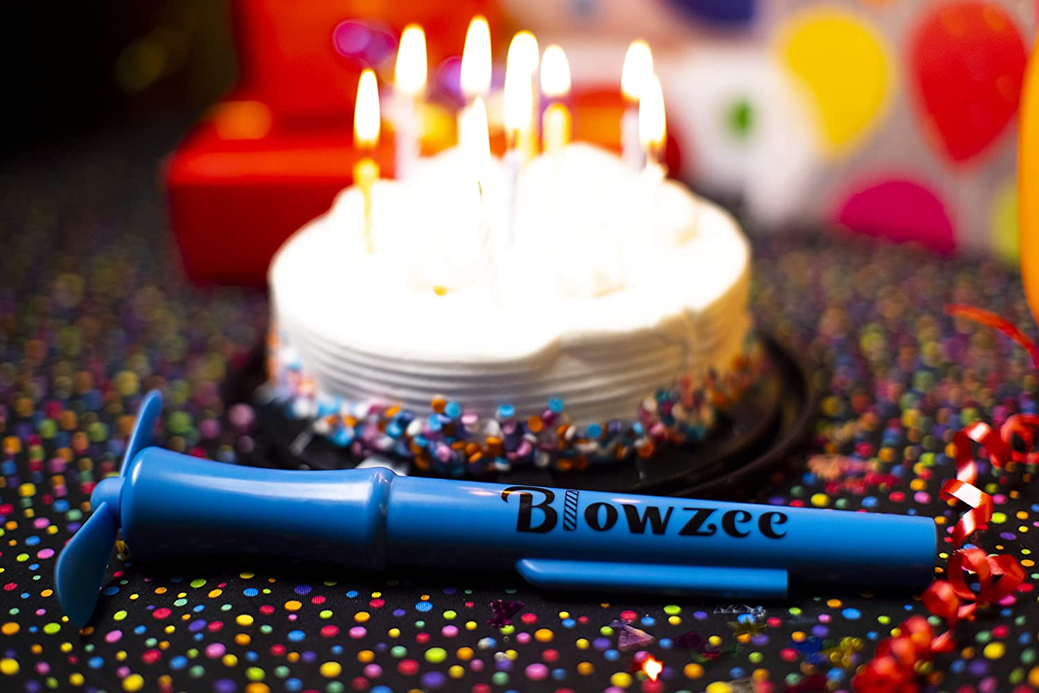 Blowzee Spit Free Cake Candle Blowing Device