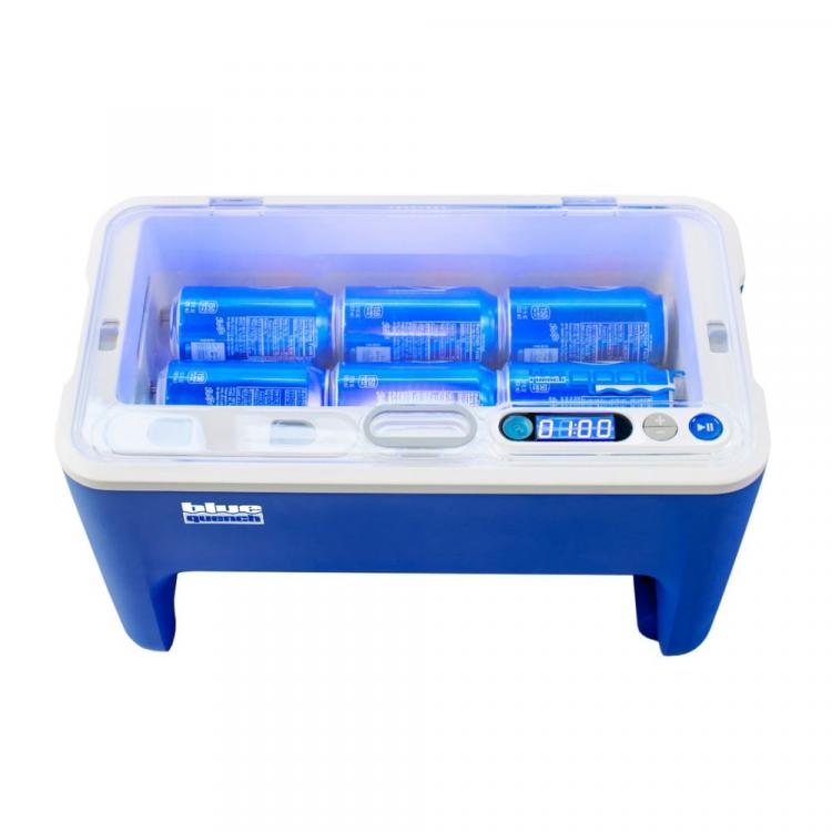 Blue Quench Qooler Spins and Chills Your Beverages In Seconds