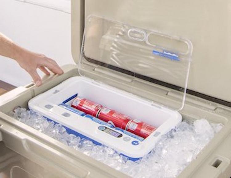 Blue Quench Qooler Spins and Chills Your Beverages In Seconds