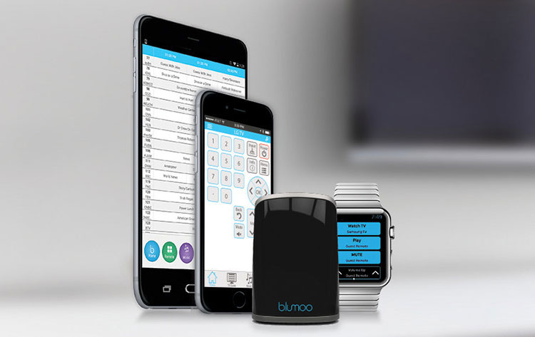 blumoo universal remote for smart phone, tablet, or smart watch