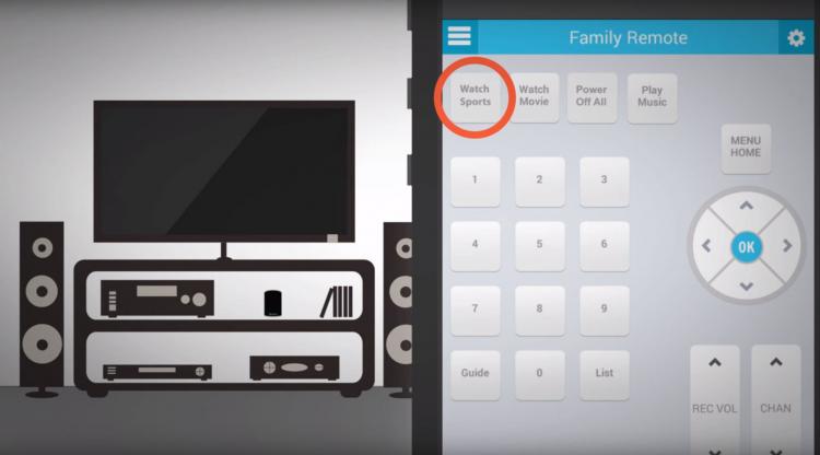 blumoo universal remote for smart phone, tablet, or smart watch
