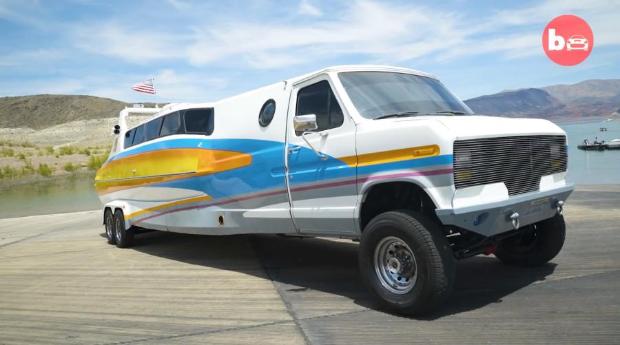 Boaterhome 3-in-1 van, boat, and RV - Half boat half van