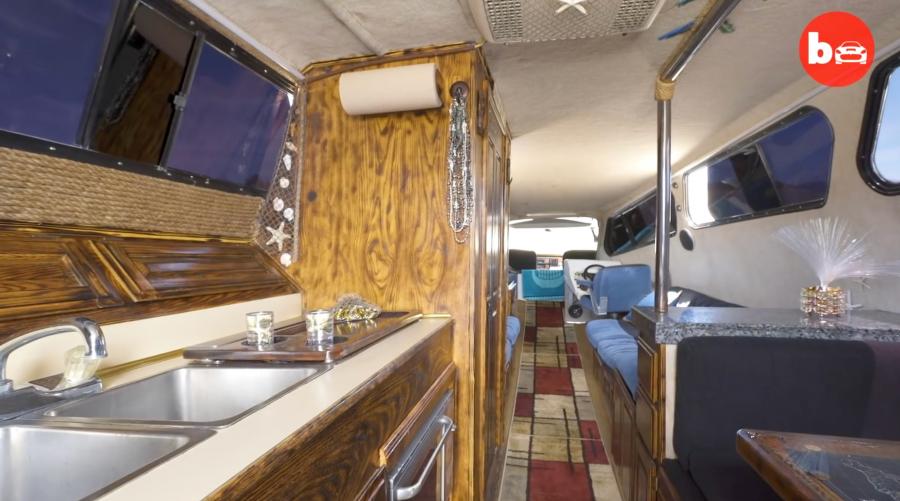 Boaterhome 3-in-1 van, boat, and RV - Half boat half van